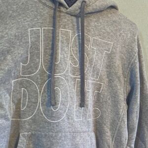 Nike Just Do It grey hoodie small